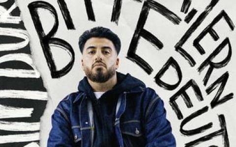 Taschenbuch Cover mit Thasim Durgun. "Mama, bitte lern Deutsch"